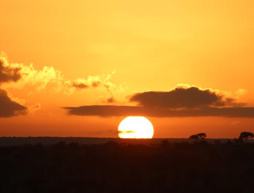 Sunset over the Serengeti Plain