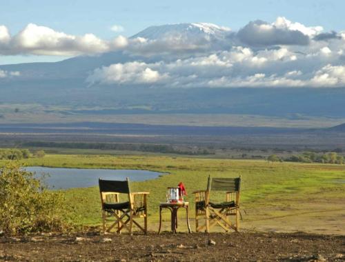 View of Mt Kilimanjaro at Amboseli National Park